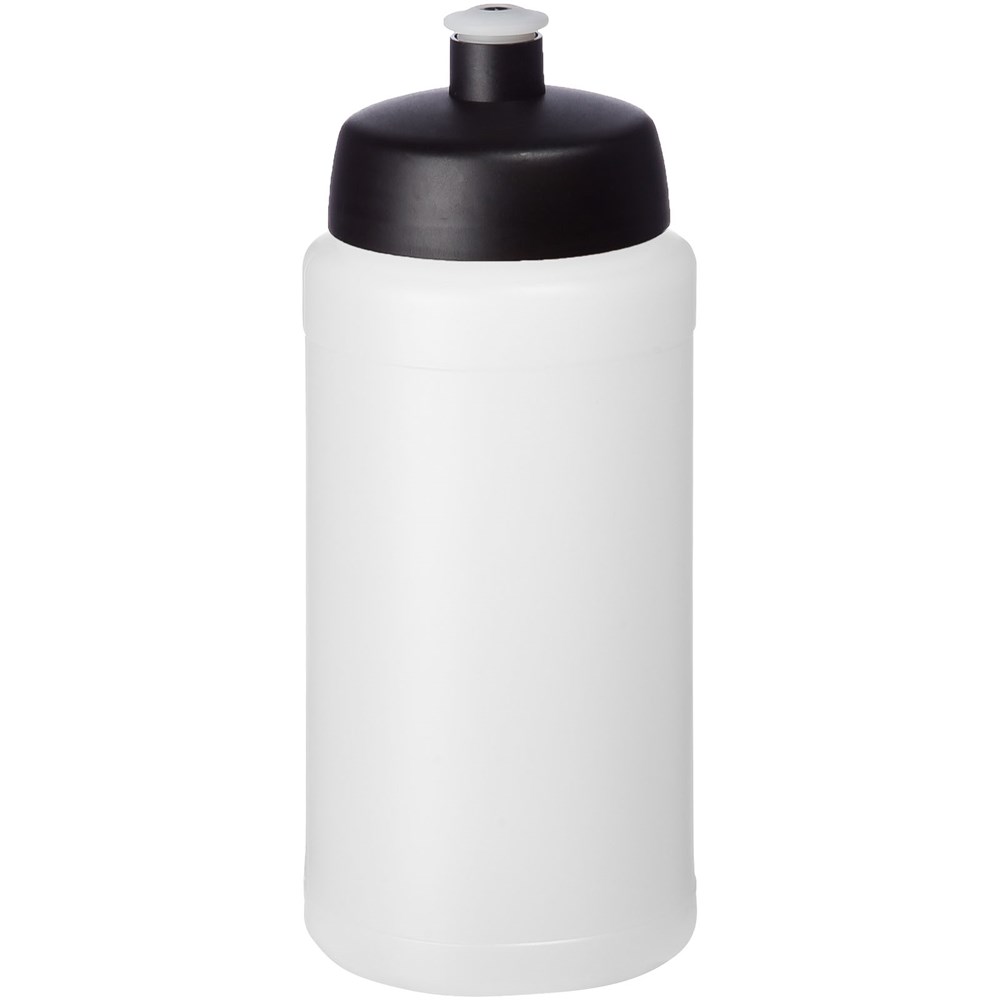 Baseline® Plus 500 ml drinkfles met sportdeksel - Transparent, Zwart