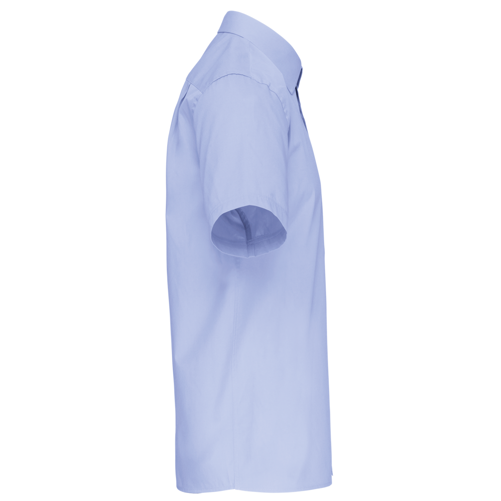 K543C - Heren poplin overhemd korte mouwen