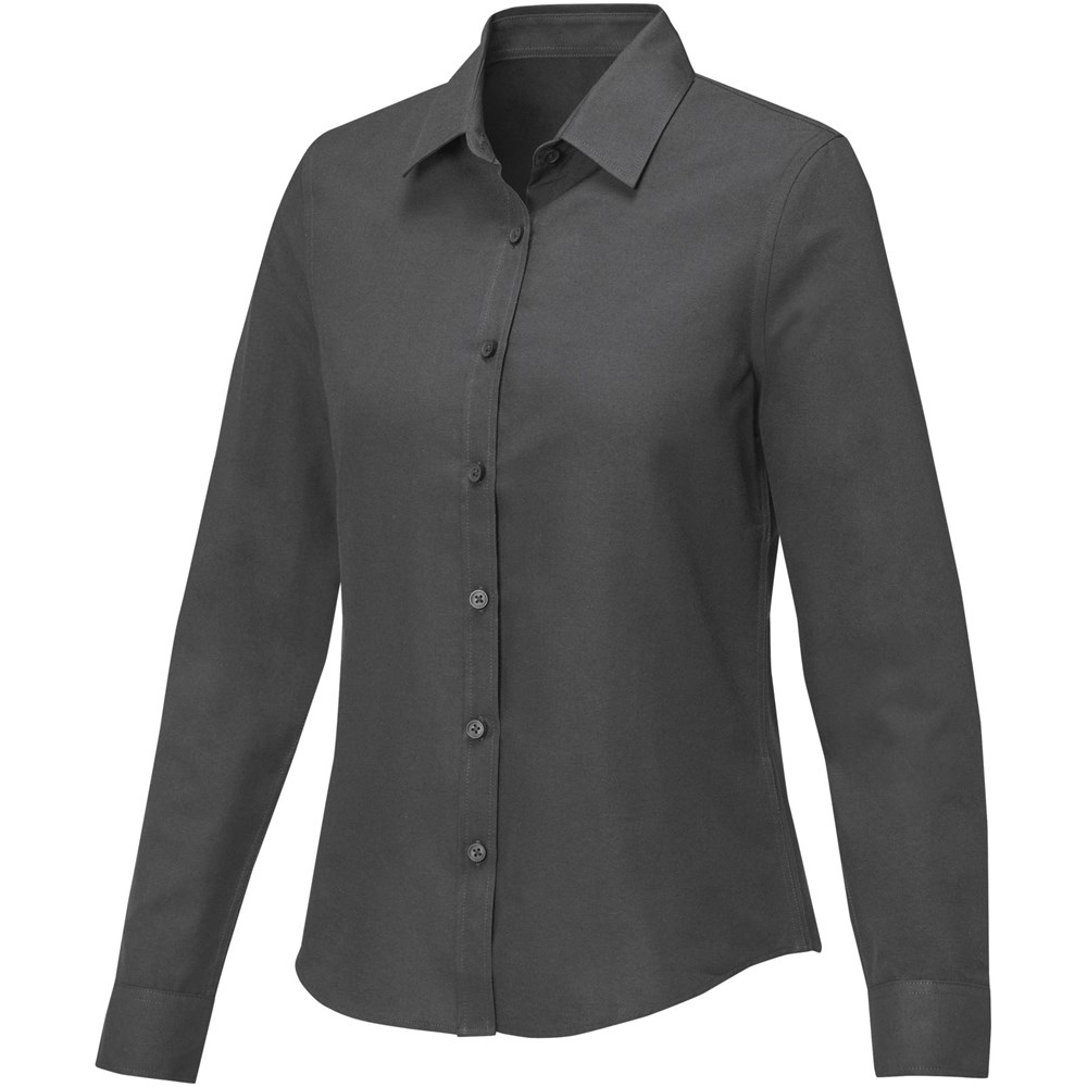 Pollux 130 g/m² damesoverhemd met lange mouwen - Stormgrijs