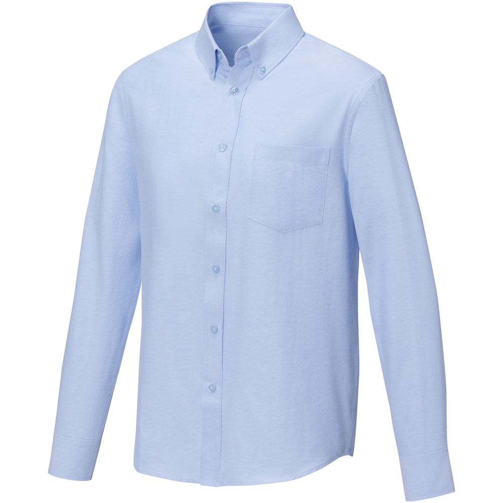 Pollux 130 g/m² herenoverhemd met lange mouwen - lichtblauw