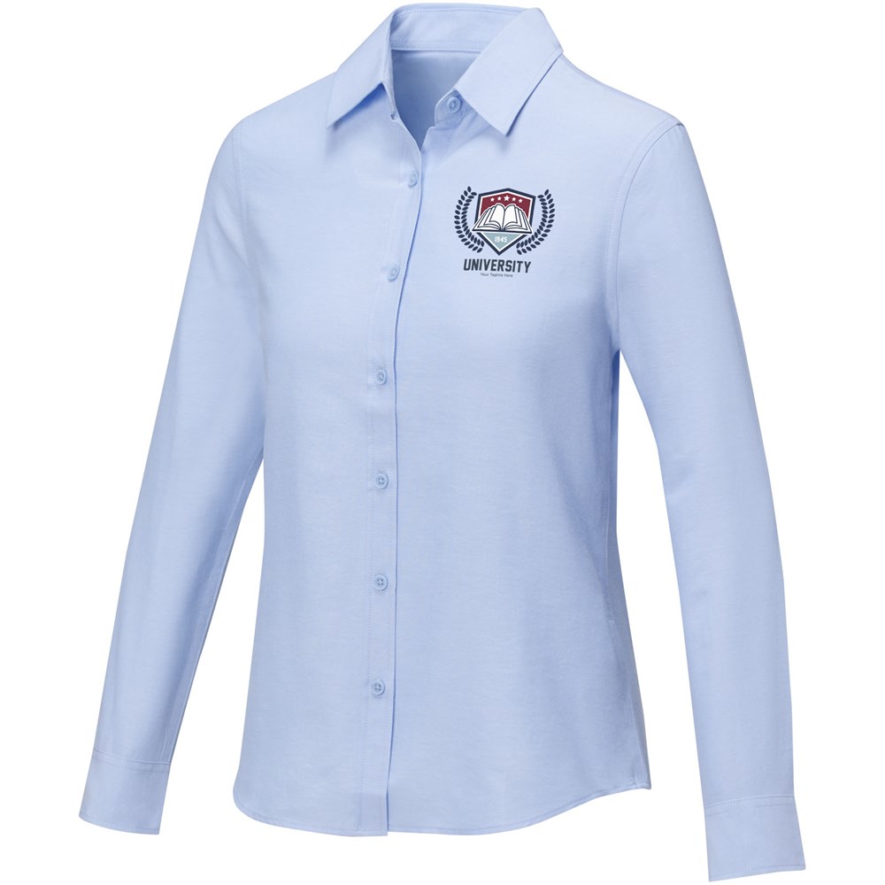 Pollux 130 g/m² damesoverhemd met lange mouwen