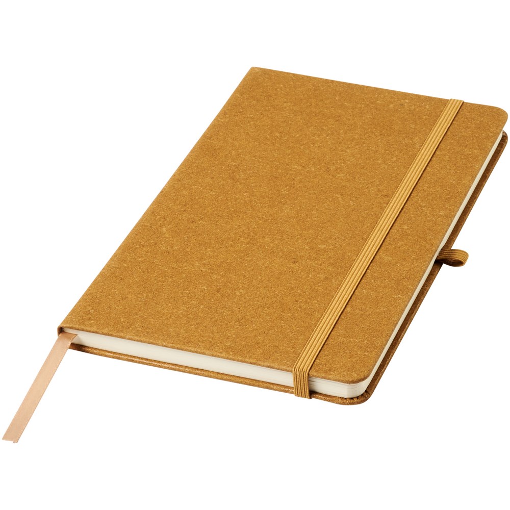 Atlana lederen notitieboek in A5 formaat - bruin