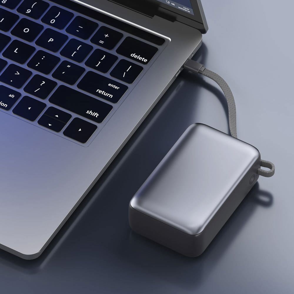 Nova Laptop 65W Powerbank met ingebouwde USB-C kabel 30000 mAh