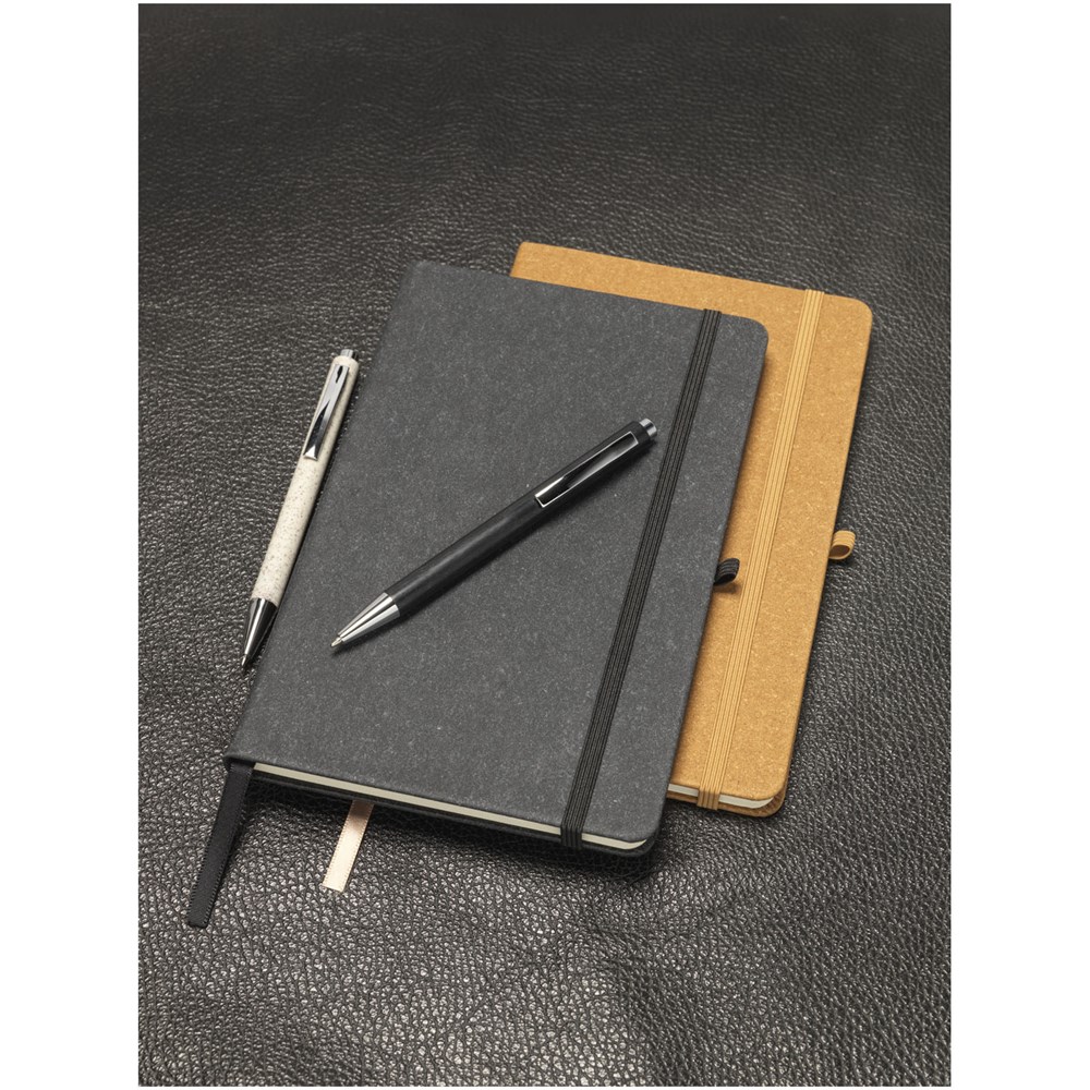 Atlana lederen notitieboek in A5 formaat