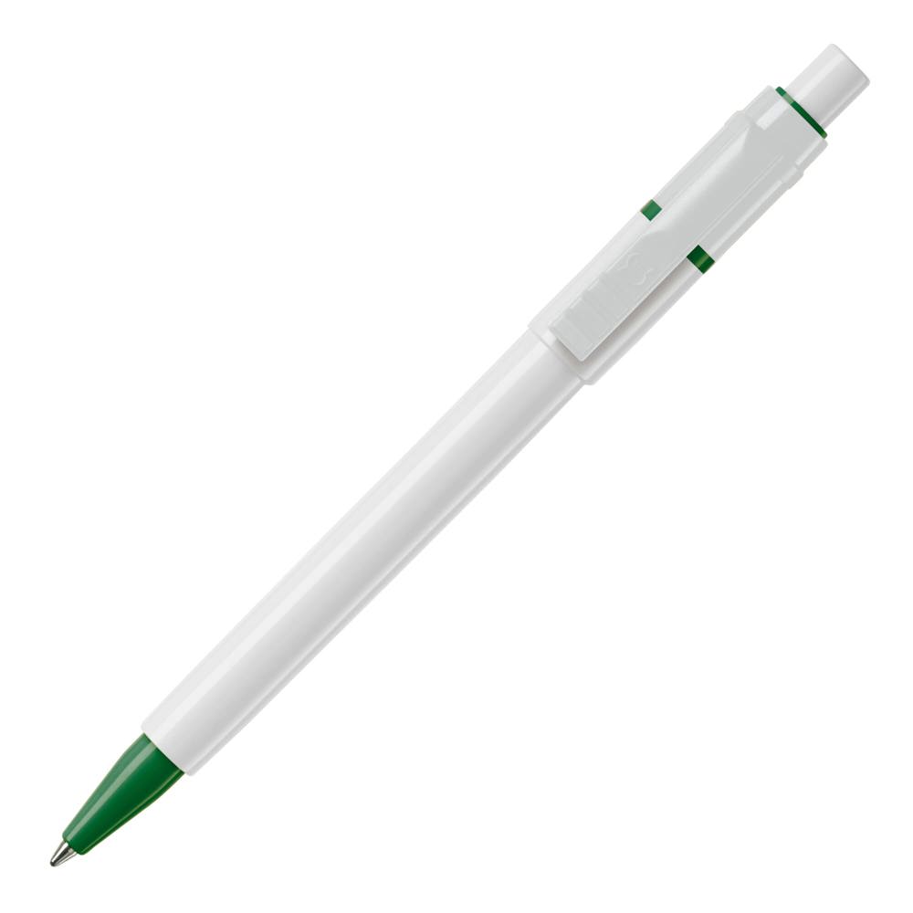 Balpen Baron hardcolour - Wit / Groen